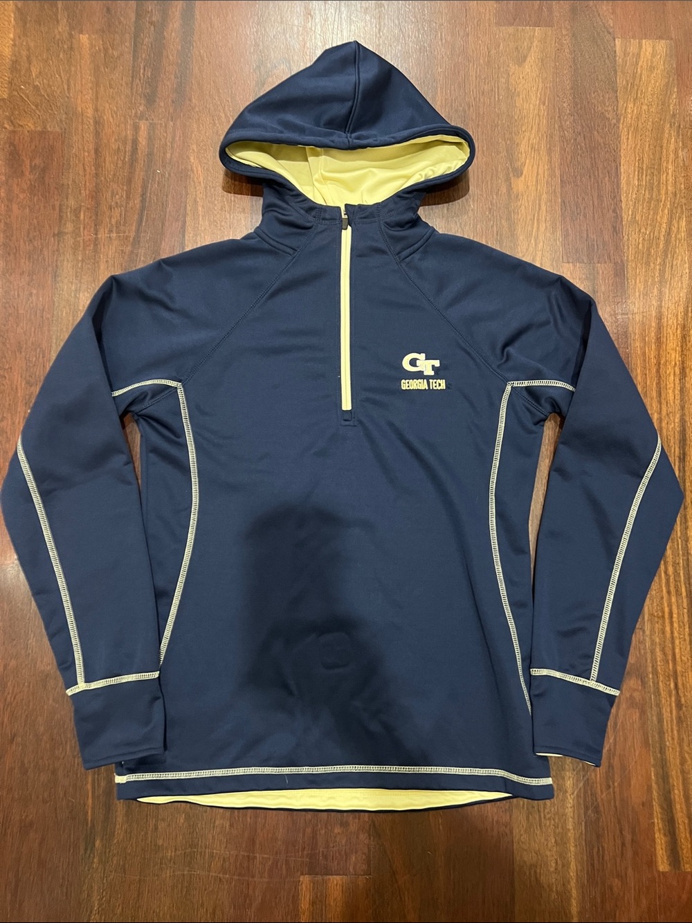 Georgia Tech Navy & Yellow Hooded Pullover